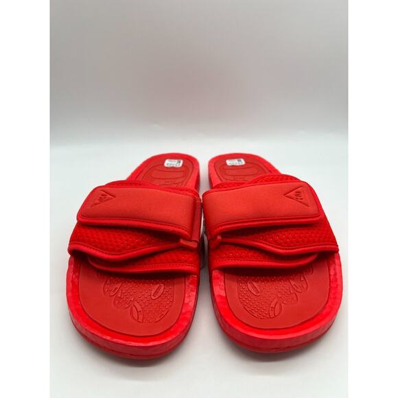 adidas Boost Slide Pharrell Active Red FY6140 Men's Size 12 New - Picture 10 of 12